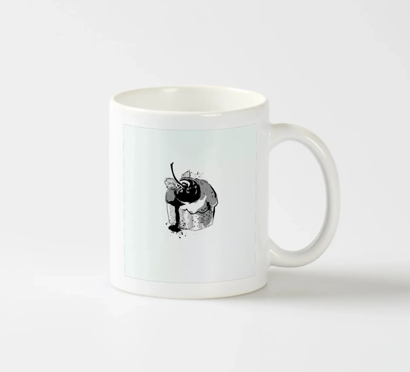 Cherry Cake ceramic mug by Kateřina Bažantová
