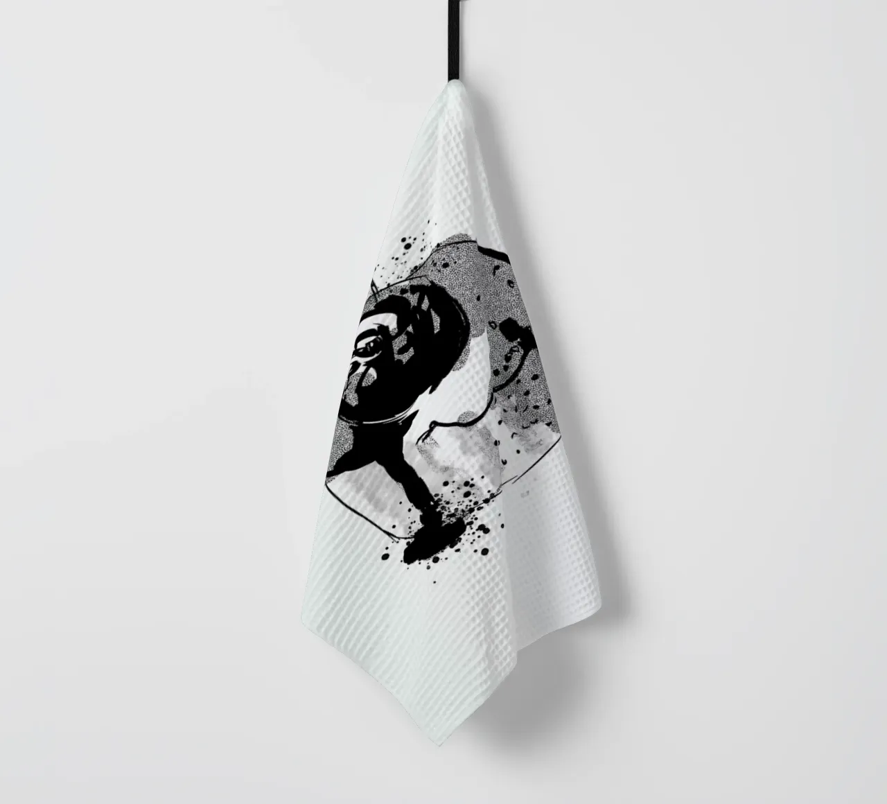 Cherry Cake tea towel by Kateřina Bažantová