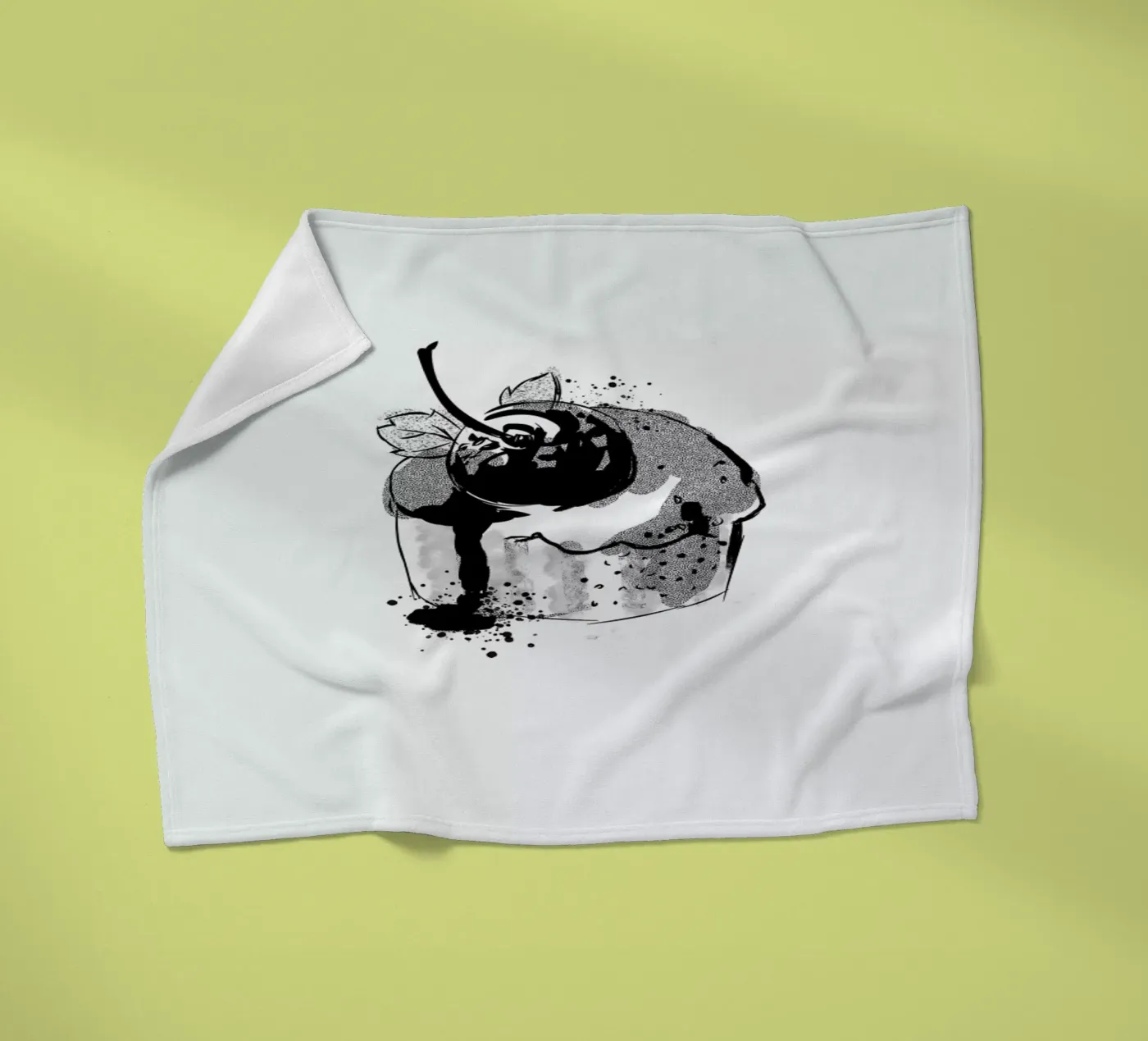 Cherry Cake fleecedeken van Kateřina Bažantová