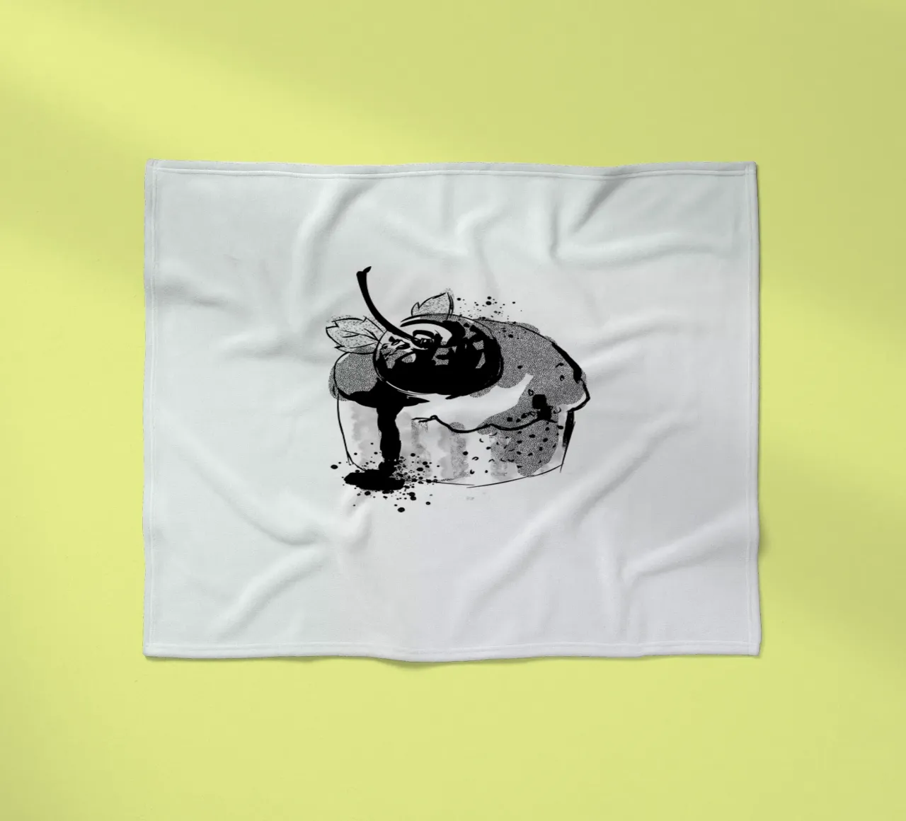 Cherry Cake Fleecedecke von Kateřina Bažantová