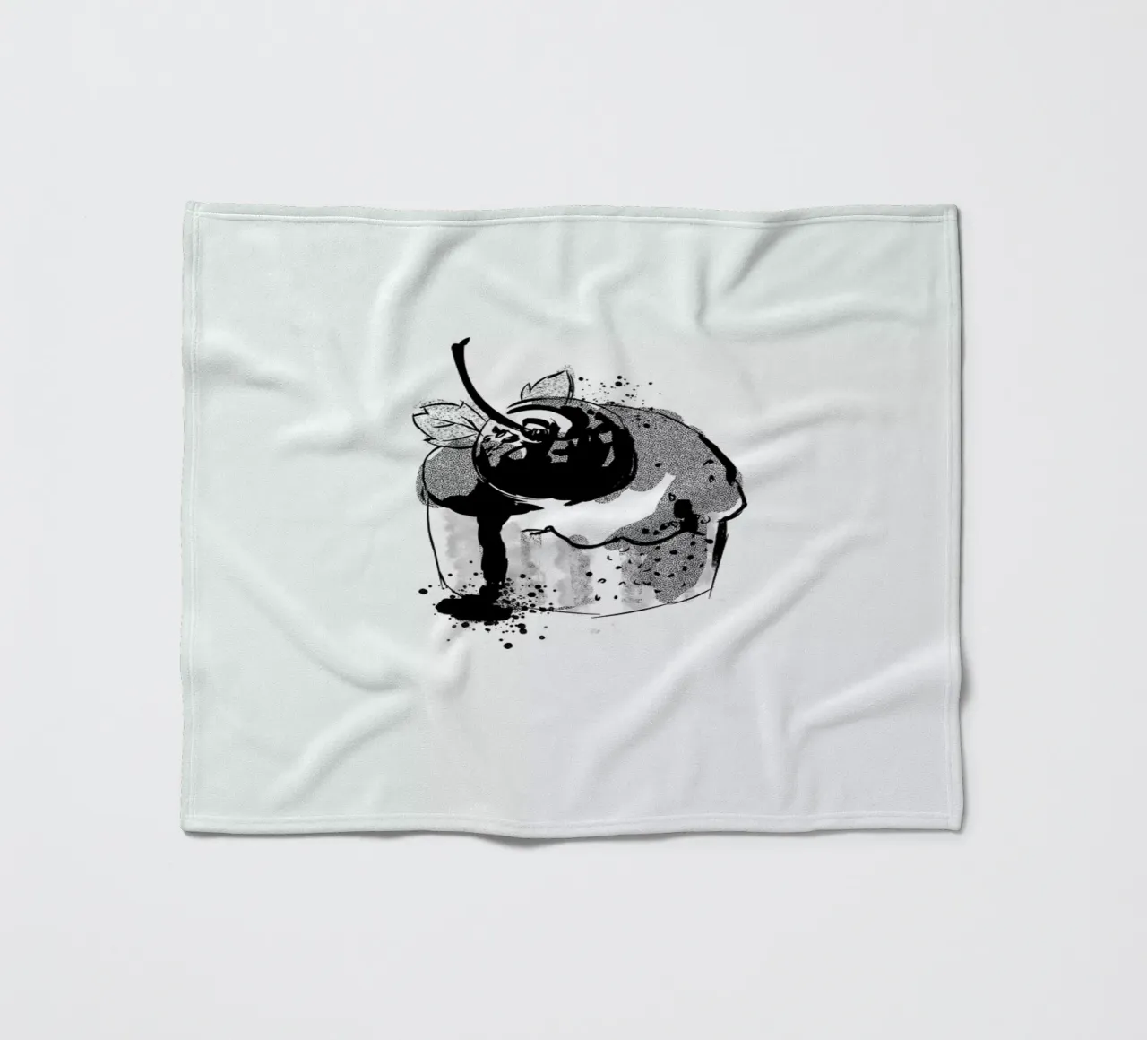 Cherry Cake Fleecedecke von Kateřina Bažantová