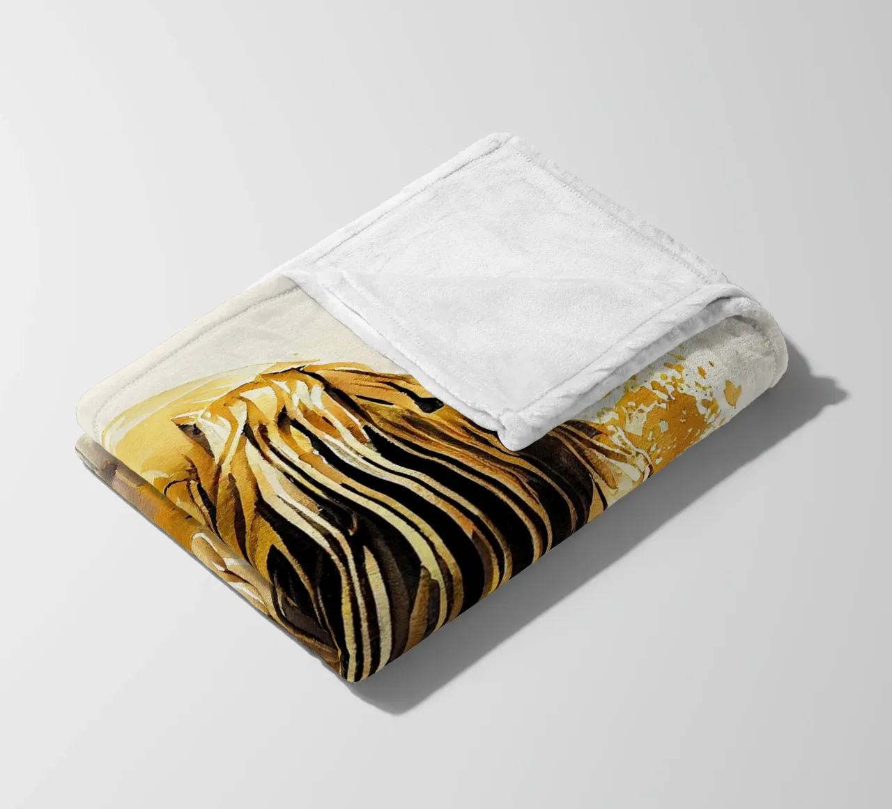 Cane Golden Retriever ad acquerello coperta in pile da Chromatic Fusion Studio
