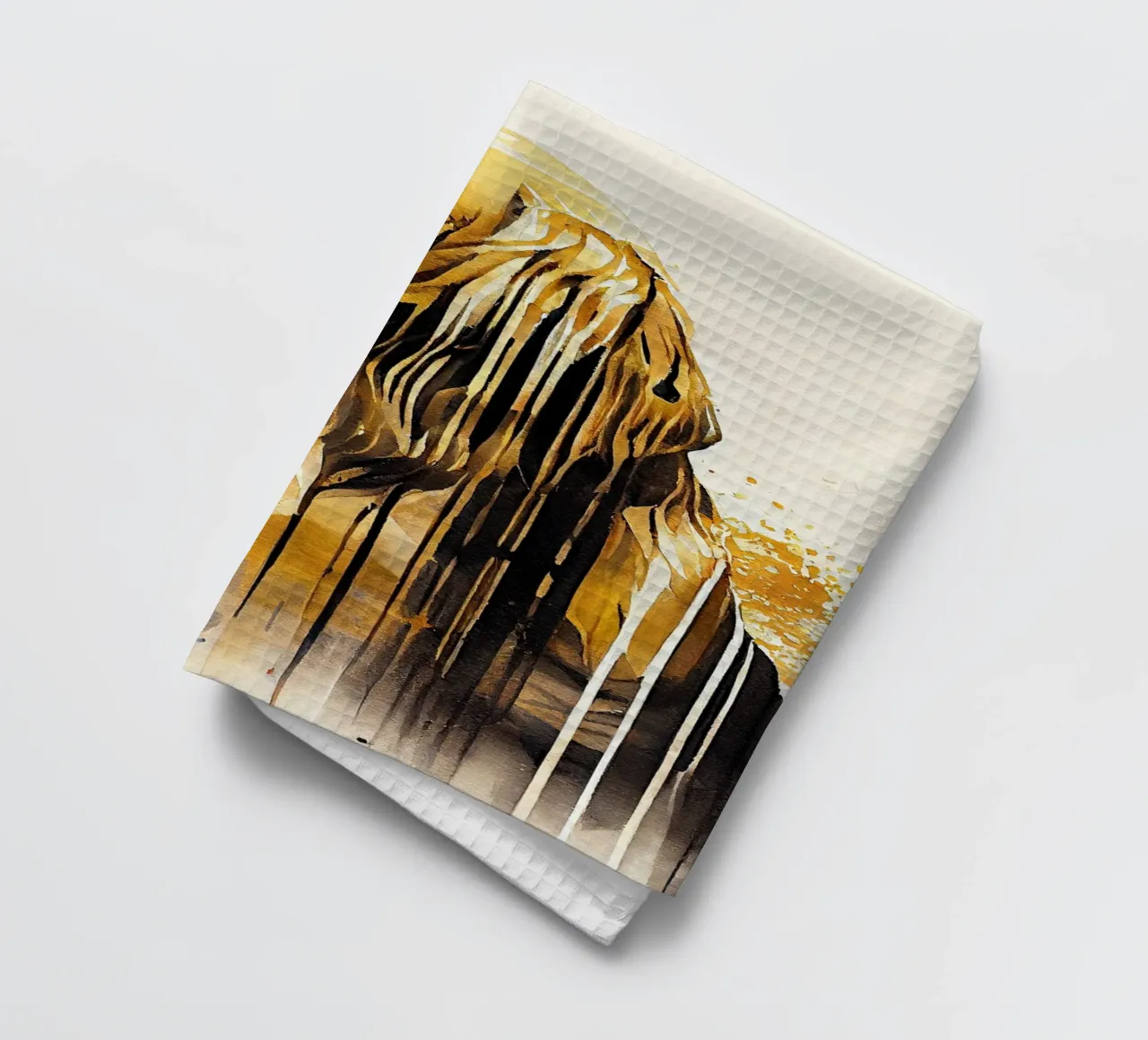Cane Golden Retriever ad acquerello canovaccio da cucina da Chromatic Fusion Studio