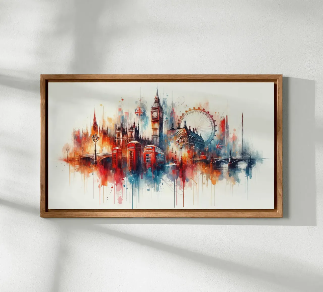 Acquerello Skyline di Londra alluminio dibond da Chromatic Fusion Studio