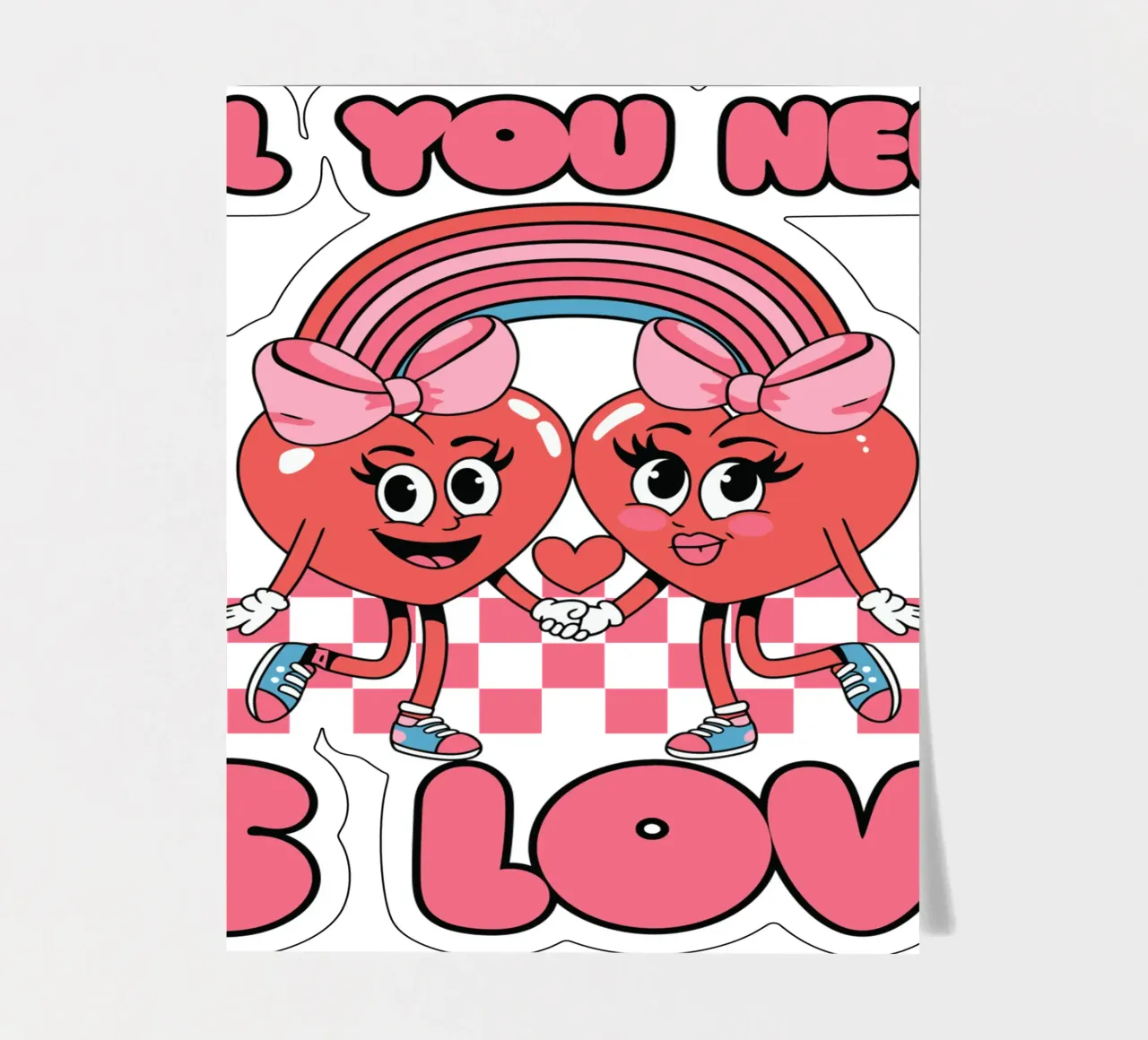 All You Need Is Love sticker sheet by edsonramosart