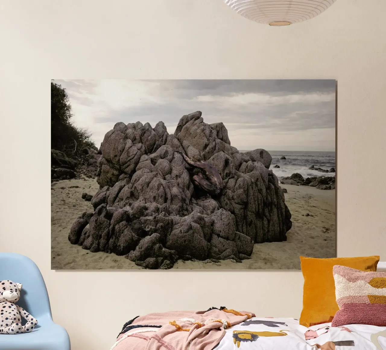 Black Sand 3 poster con telaio in legno da Ana Topoleanu