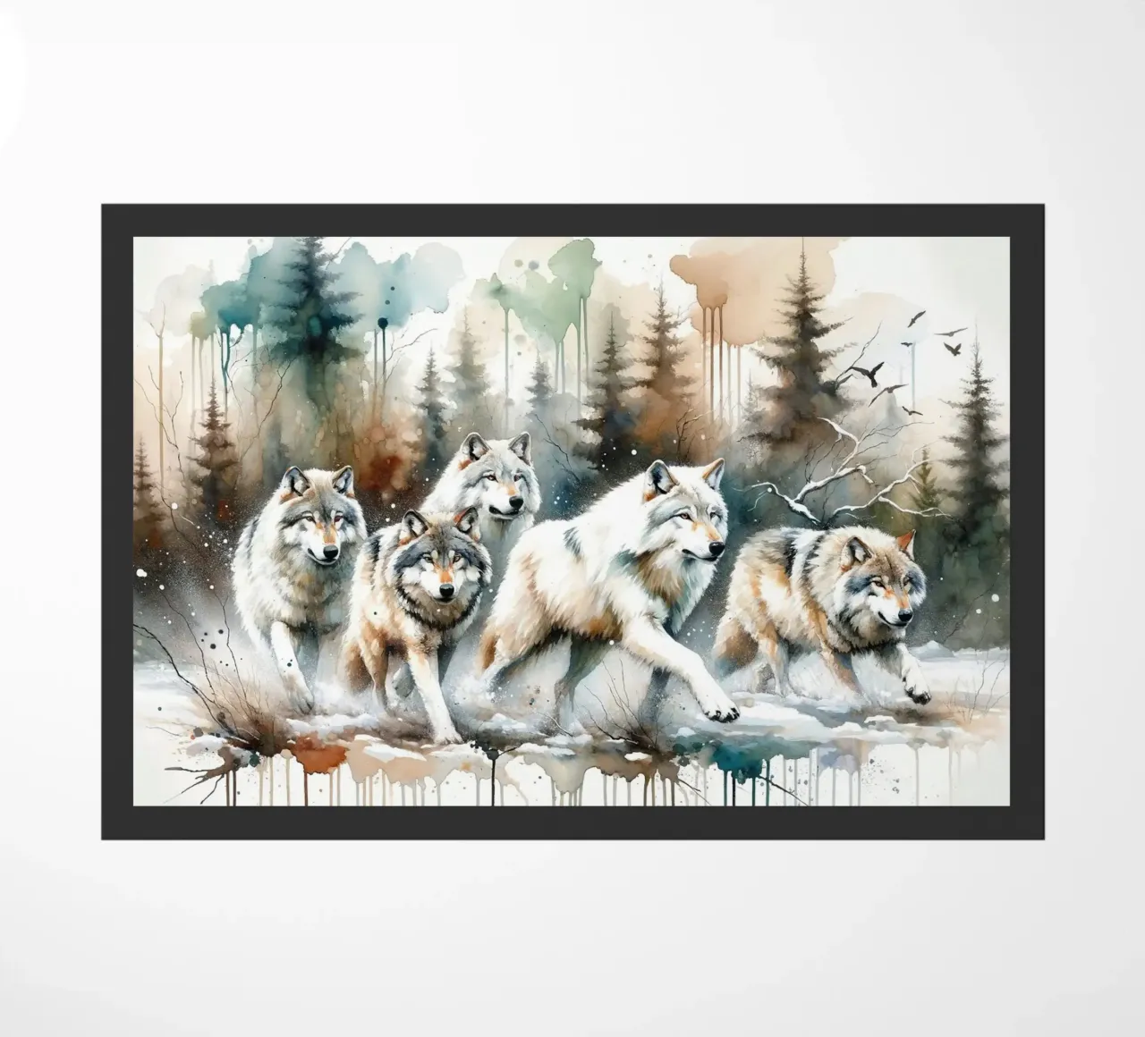 Acquerello Branco di lupi zerbino da Chromatic Fusion Studio