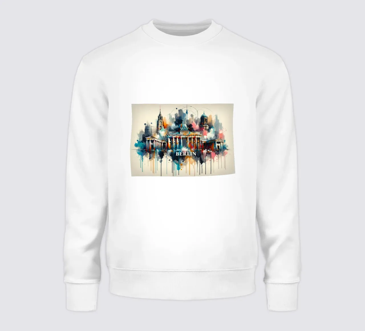 Acquerello Skyline Berlino felpa da Chromatic Fusion Studio