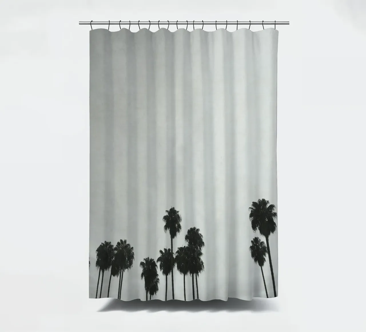 Palm Silhouetten Duschvorhang von Cassia Beck Photography