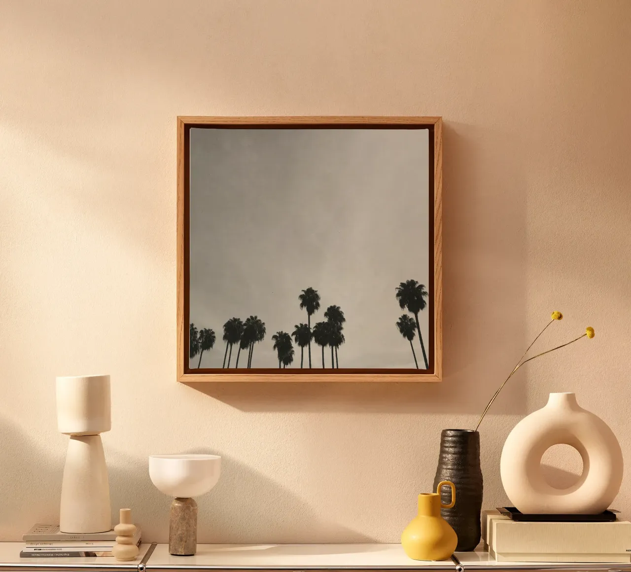 Sagome di palme tela con Cornice a cassetta da Cassia Beck Photography