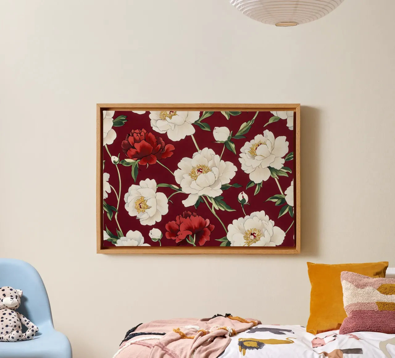 William Morris "Fiori sussurranti in stile Art Nouveau tela con Cornice a cassetta da Botanical Art Studio
