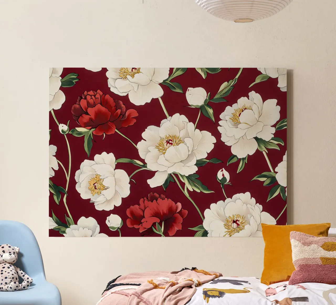 William Morris "Fiori sussurranti in stile Art Nouveau tela con Cornice a cassetta da Botanical Art Studio