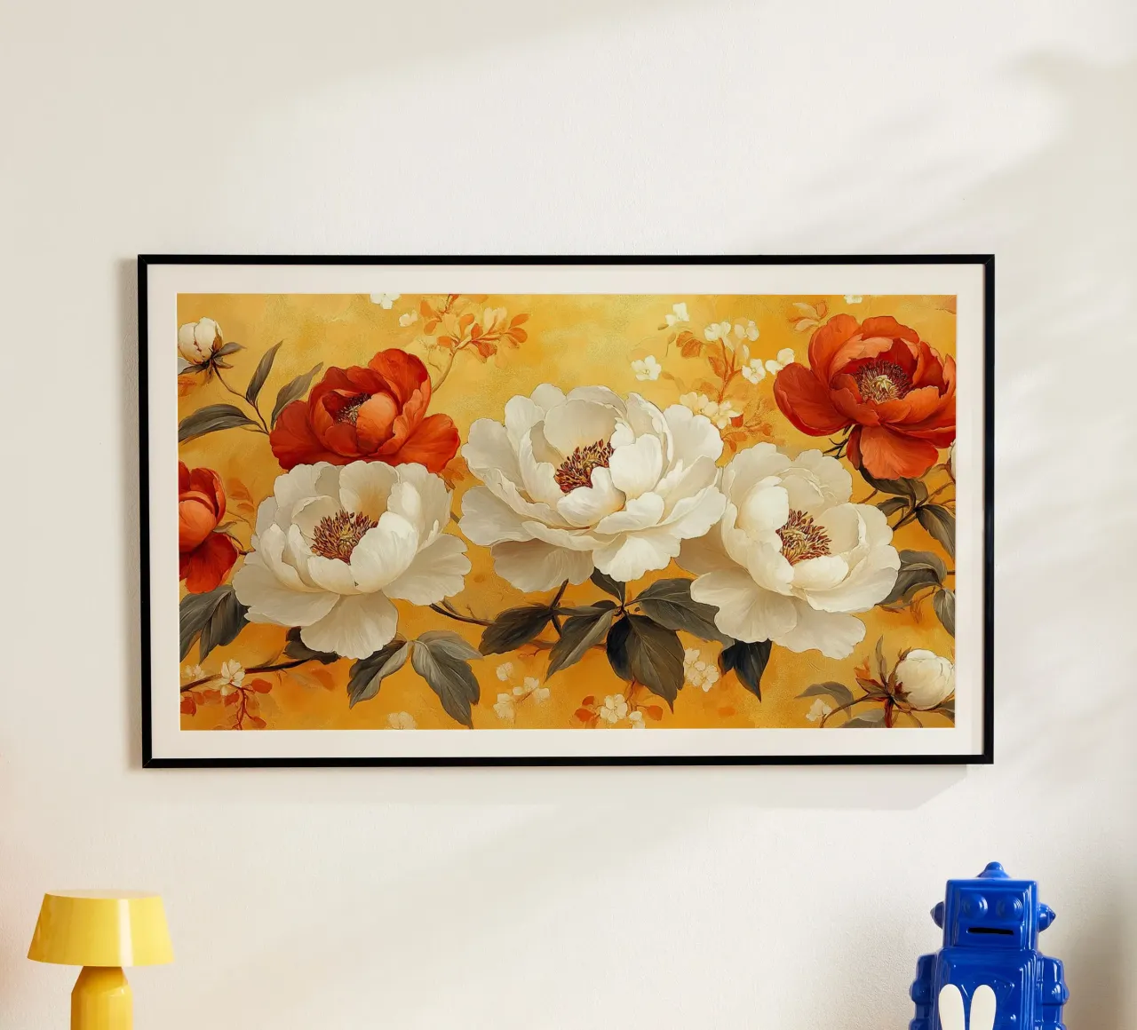 William Morris "Mondi incantati di fiori" poster con telaio in plastica da Botanical Art Studio