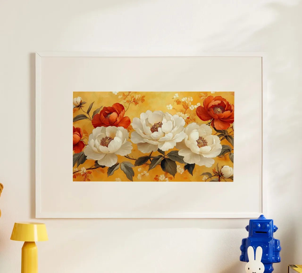 William Morris "Mondi incantati di fiori" poster con telaio in plastica da Botanical Art Studio