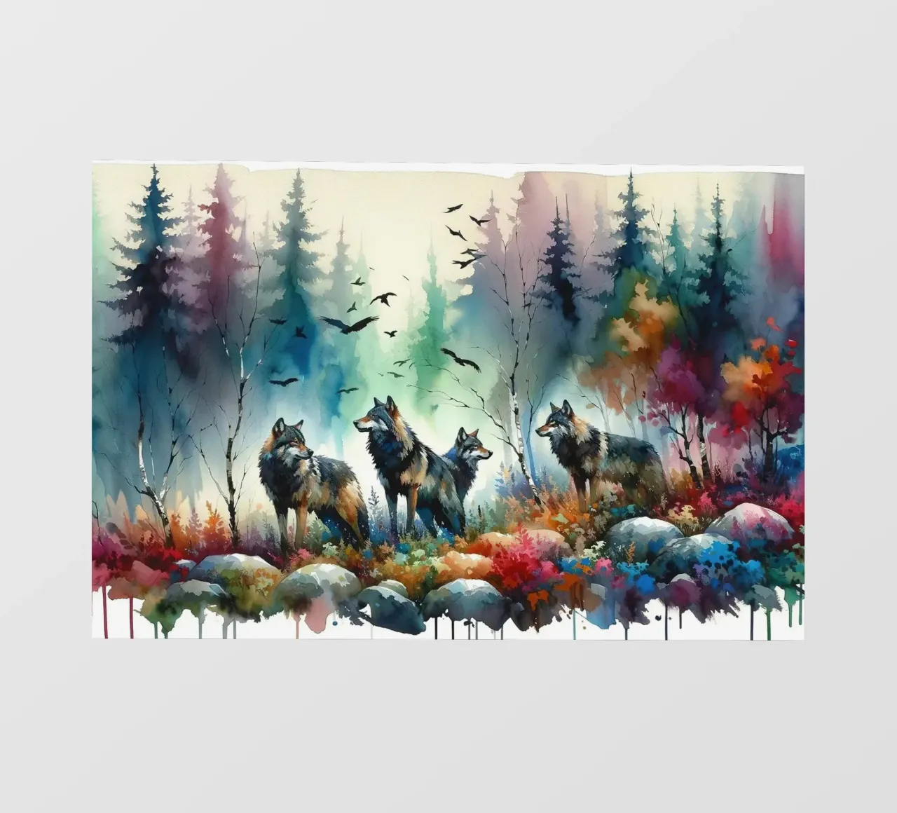 Wilderness Melody the Wolves photo wallpaper by Chromatic Fusion Studio