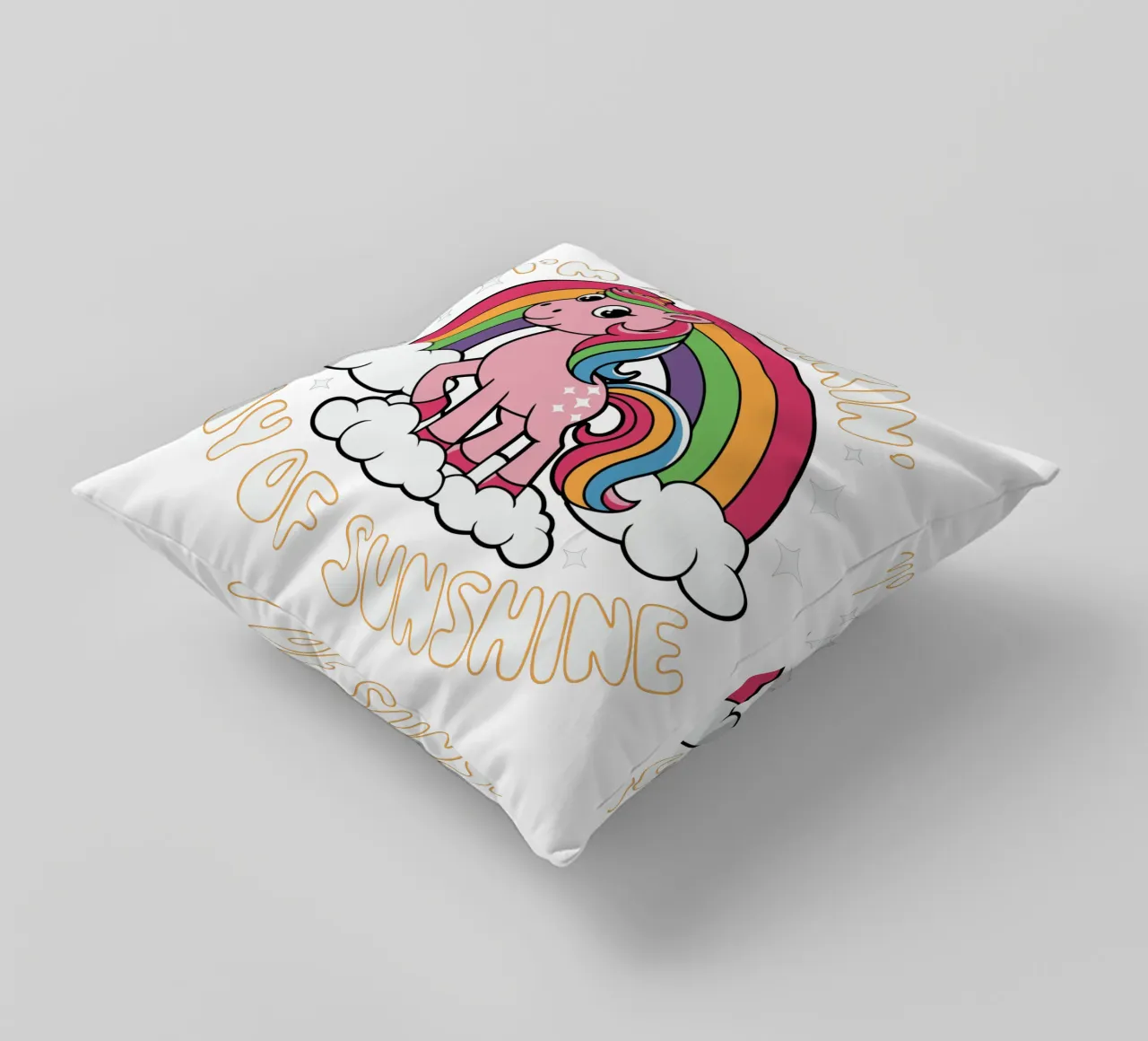 I'm a freakin' ray of sunshine decorative cushion by edsonramosart
