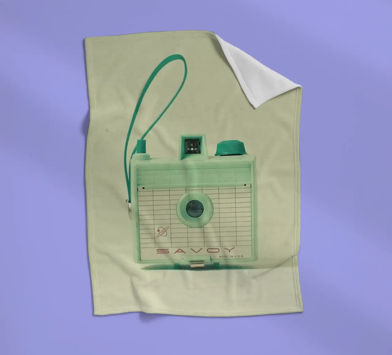 Mint fleece blanket by Cassia Beck Photography