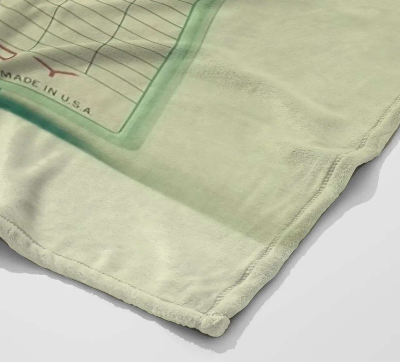 Mint fleece blanket by Cassia Beck Photography