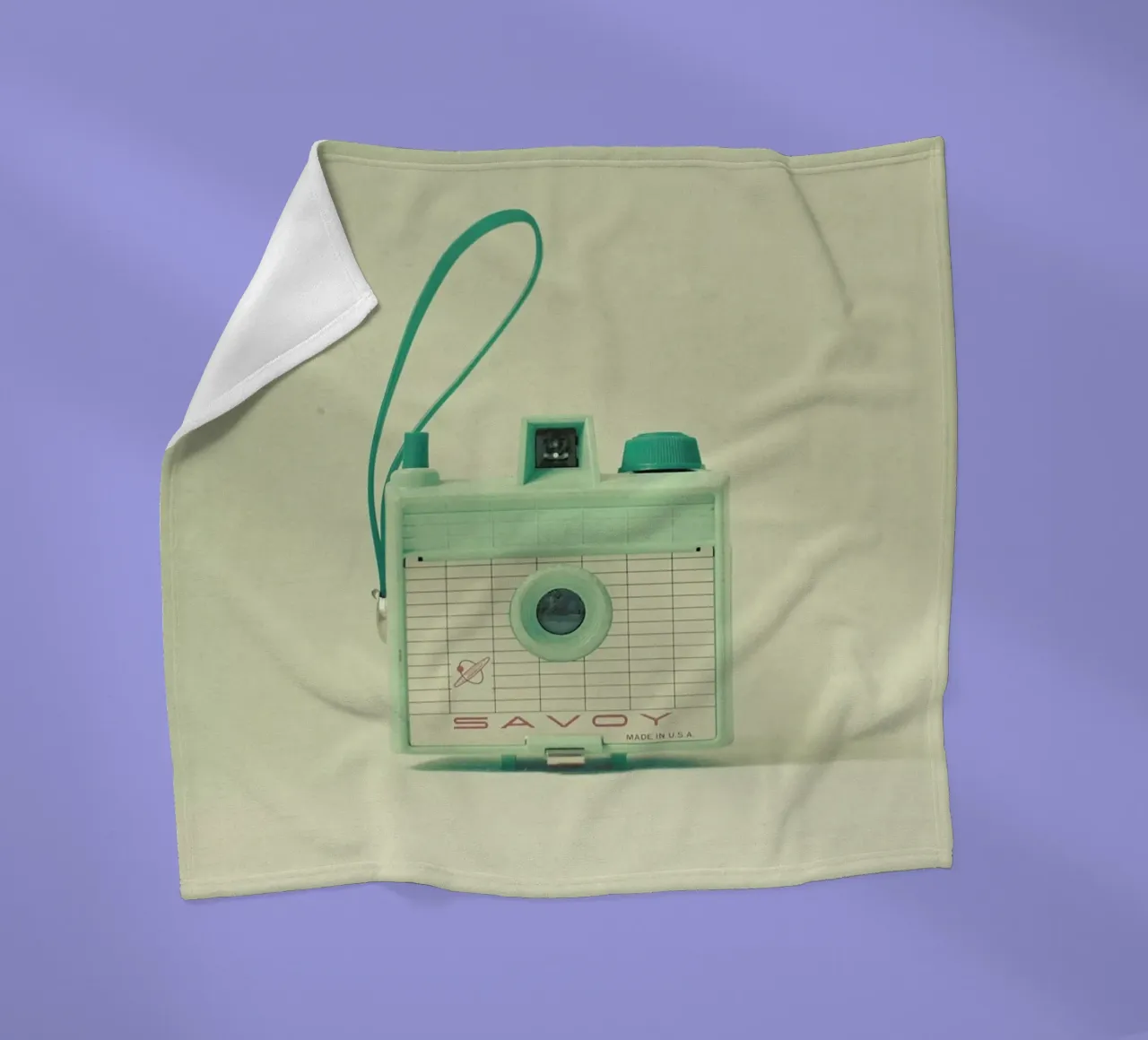 Mint fleece blanket by Cassia Beck Photography