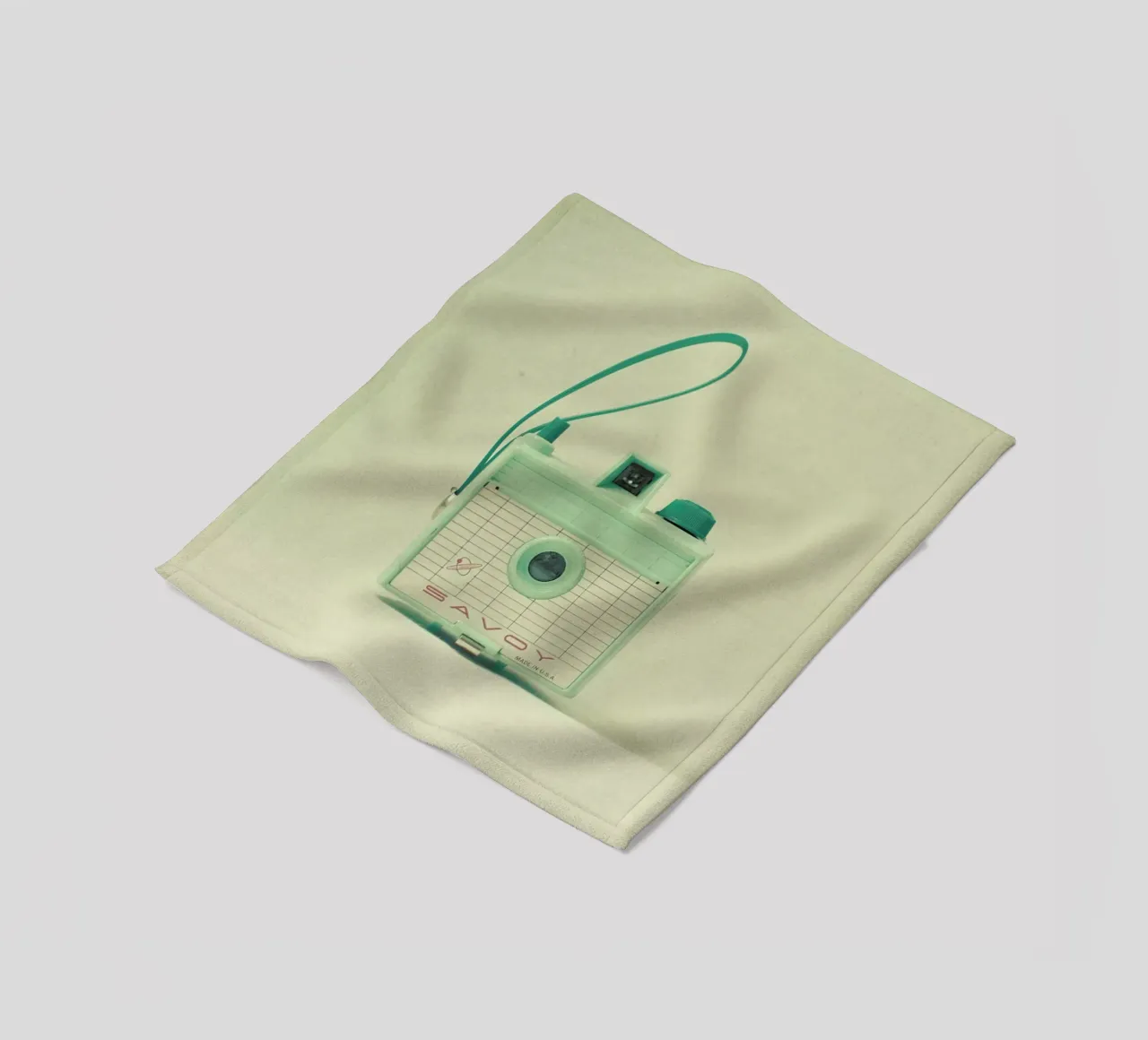 Mint fleece blanket by Cassia Beck Photography