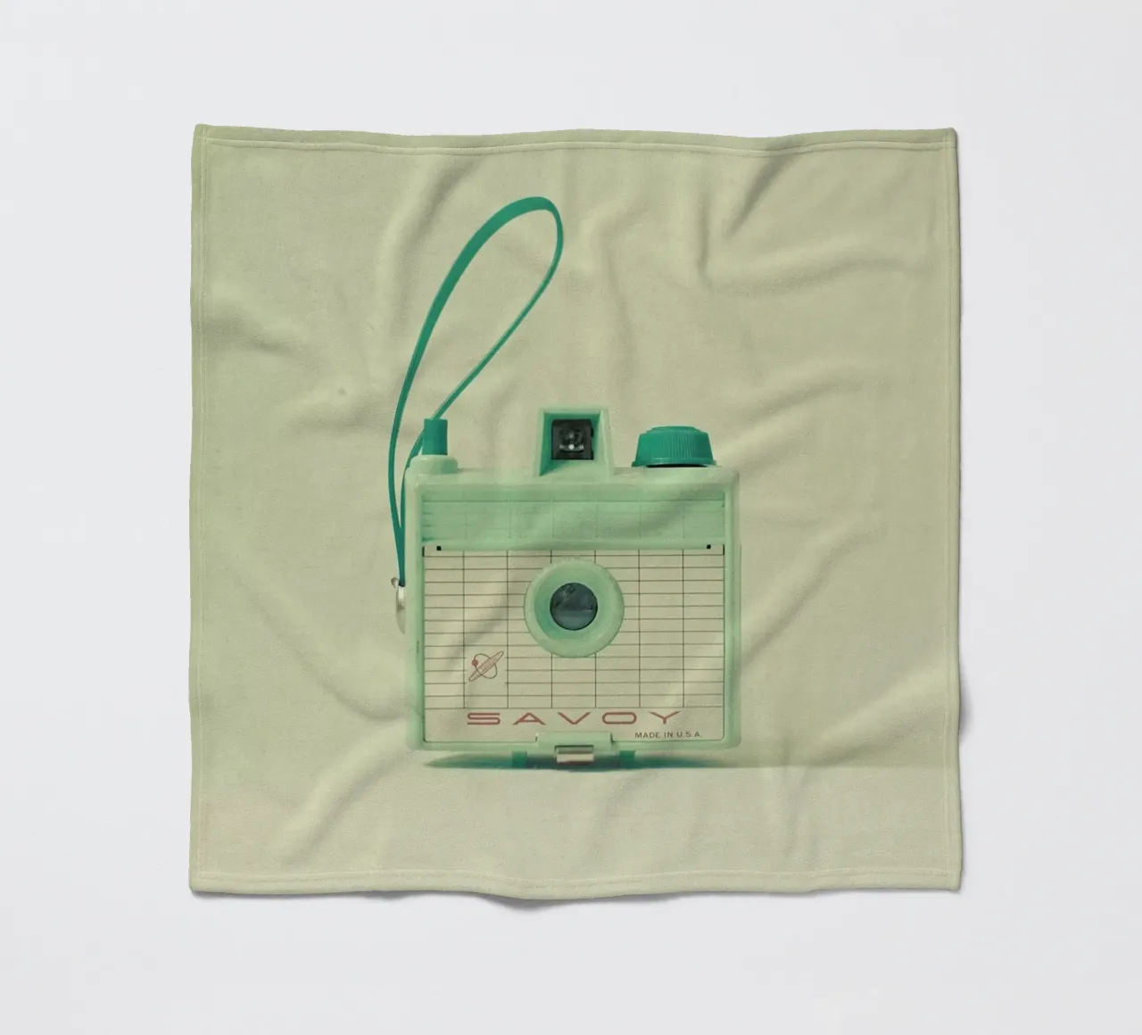 Mint fleece blanket by Cassia Beck Photography