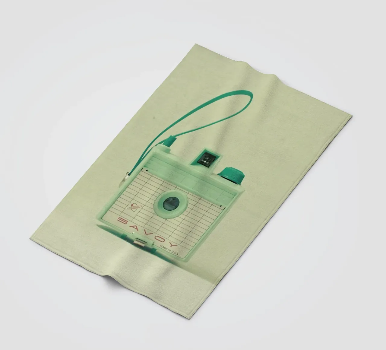 Mint fleece blanket by Cassia Beck Photography