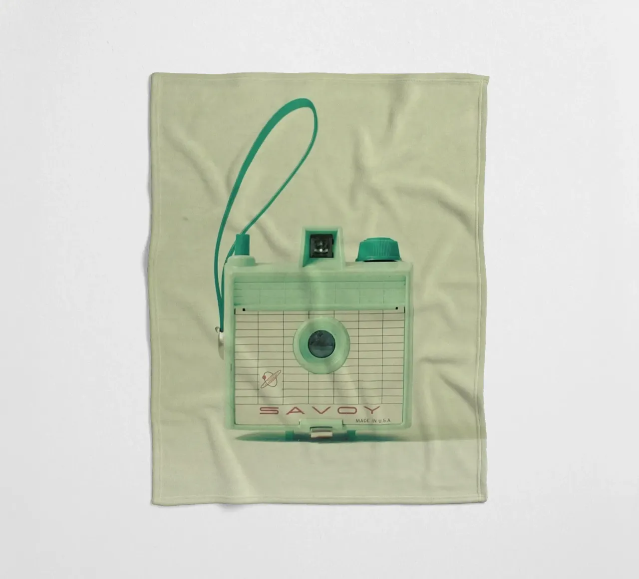 Mint fleece blanket by Cassia Beck Photography