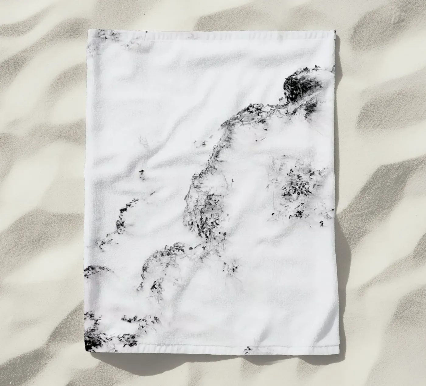 Waves beach towel by Picture On The Fridge