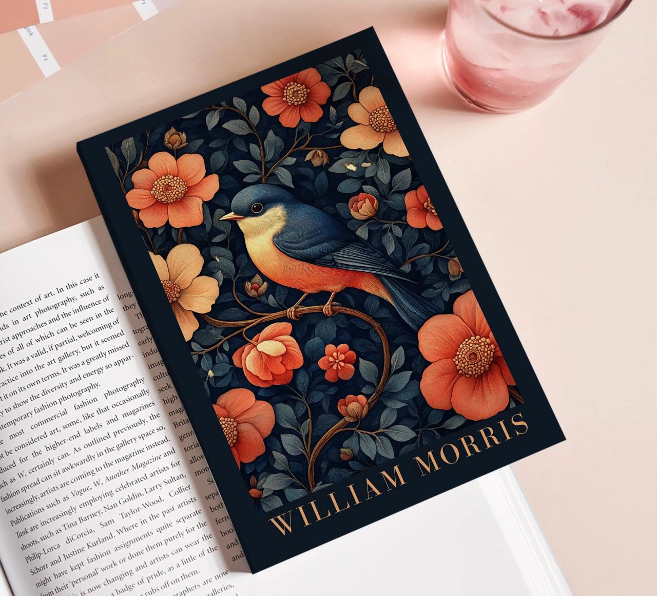 William Morris "Song in the forest of leaves" notebook by Botanical Art Studio