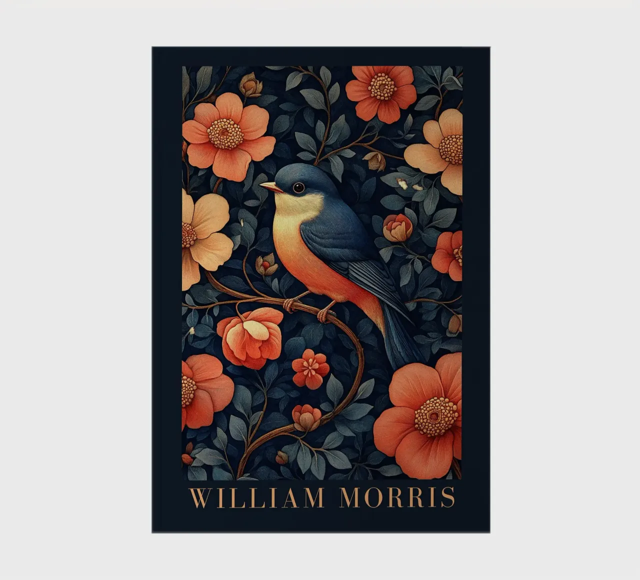 William Morris "Gesang im Blätterwald" Notizbuch von Botanical Art Studio