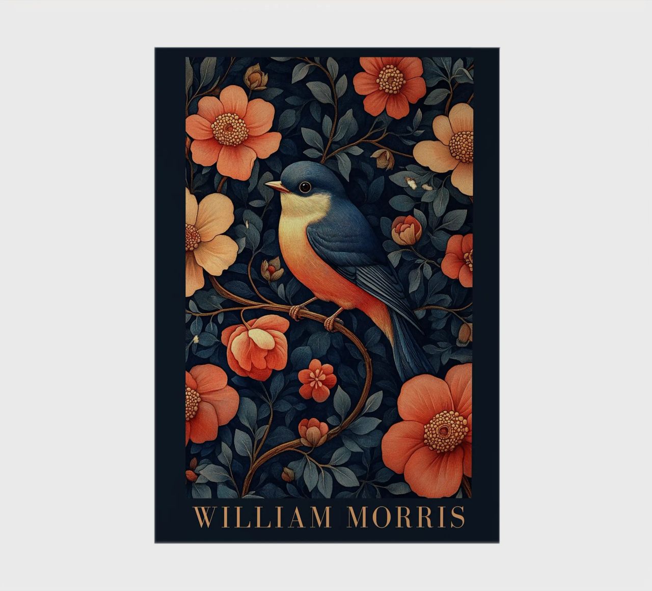 William Morris "Song in the forest of leaves" notebook by Botanical Art Studio