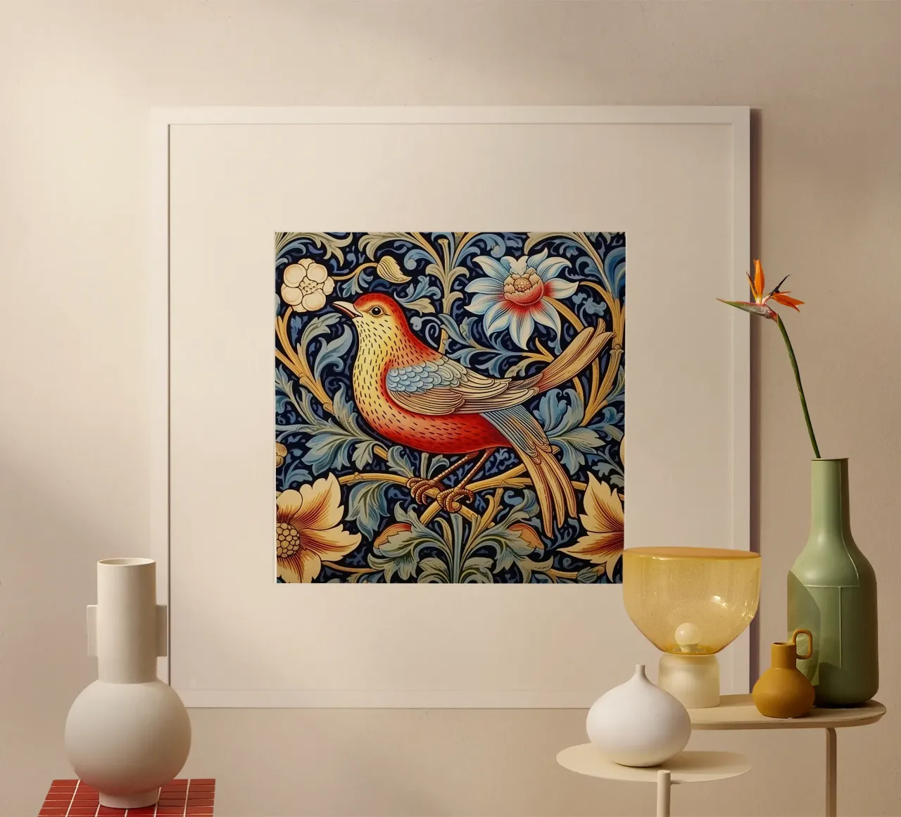 William Morris "Sogni di piume" poster da Botanical Art Studio