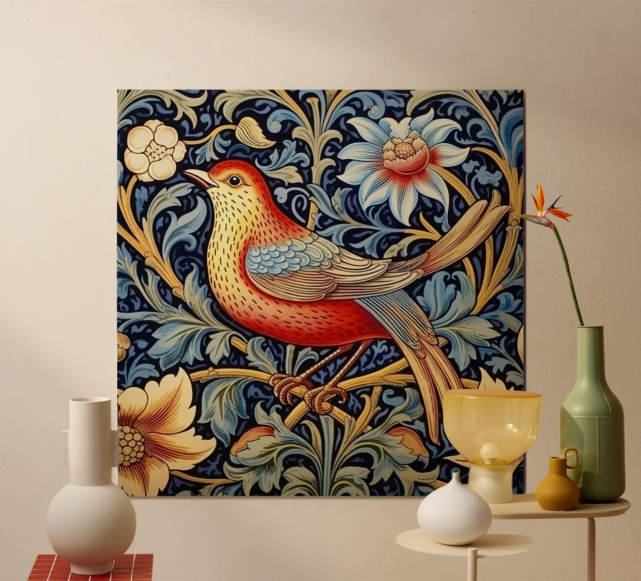 William Morris "Sogni di piume" poster da Botanical Art Studio