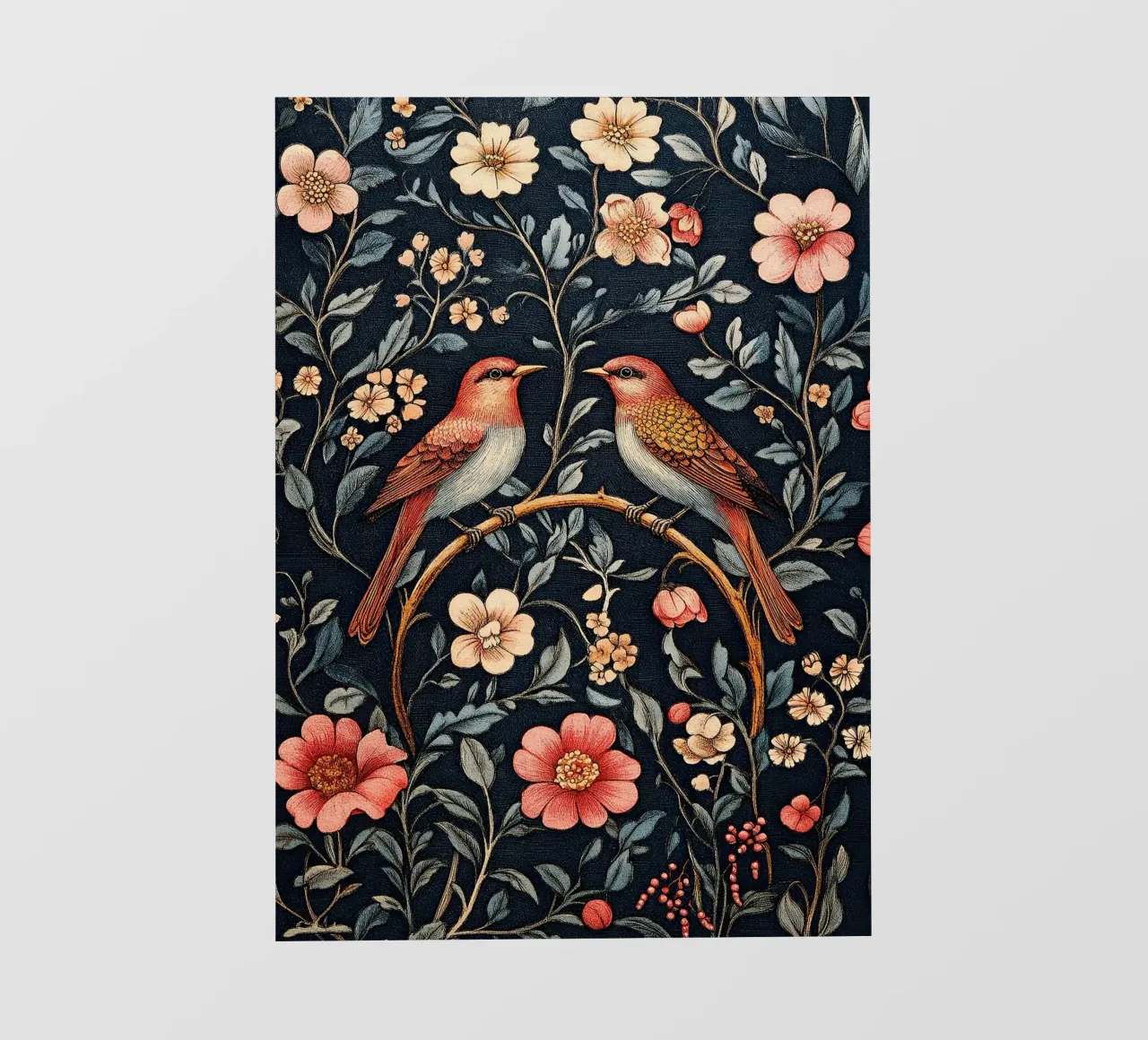 William Morris "Il richiamo della foresta pellicola backlit da Botanical Art Studio