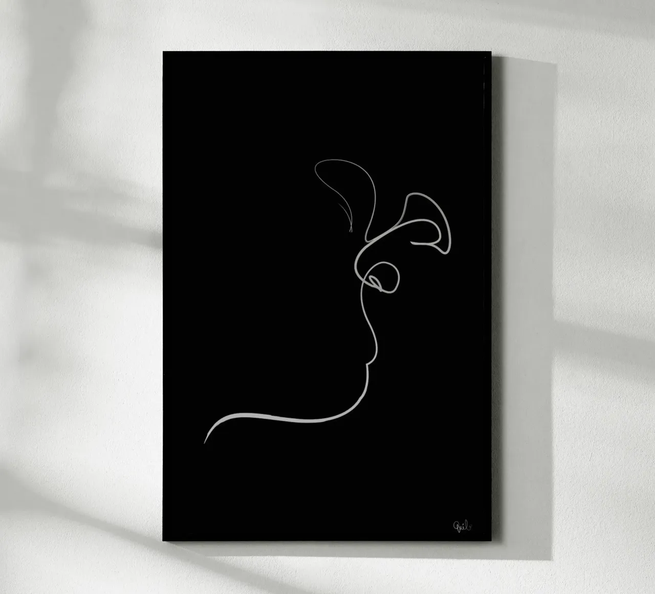 First Kiss of 2016 Noir carta hahnemühle da Quibe