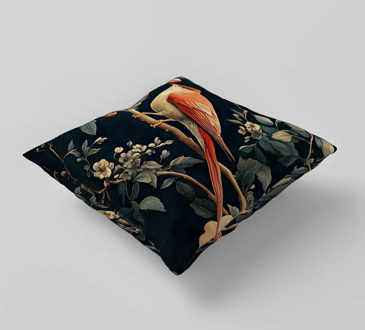 William Morris "Tra i viticci e le piume" cuscino da Botanical Art Studio