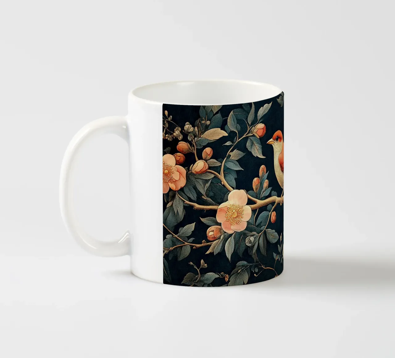 William Morris "Tra i viticci e le piume" tazza in ceramica da Botanical Art Studio
