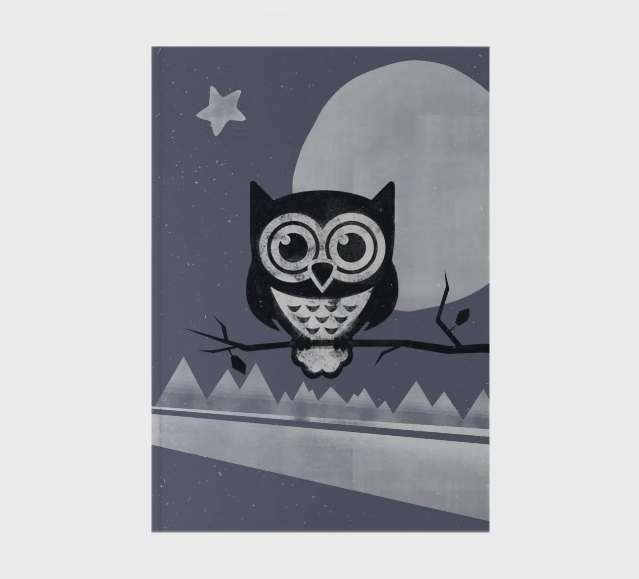 Winter Eule notebook by lazydaypaper