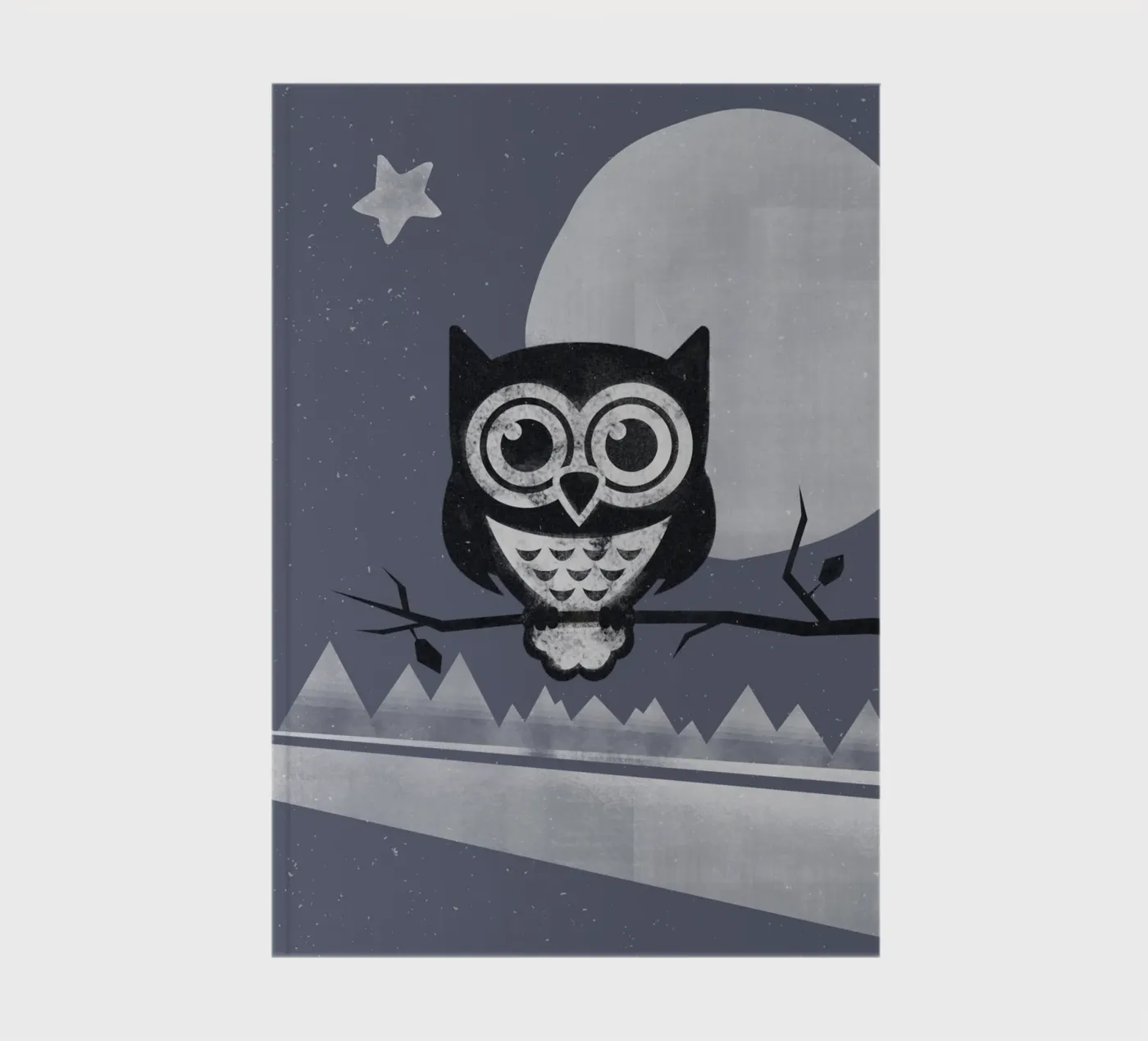 Winter Eule notebook by lazydaypaper