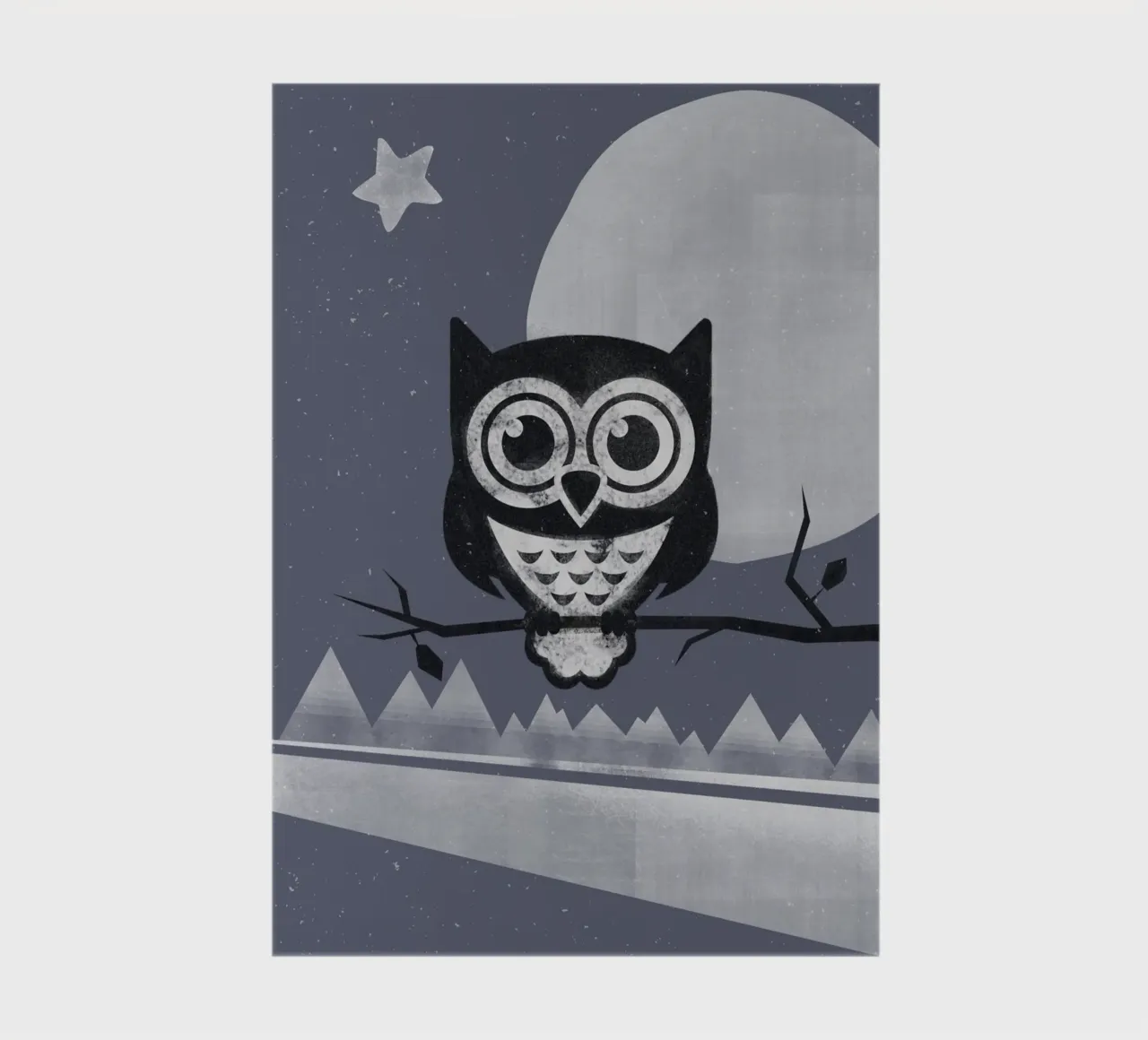 Winter Eule notebook by lazydaypaper