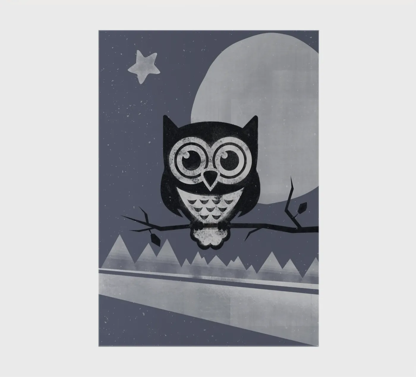 Winter Eule notebook by lazydaypaper