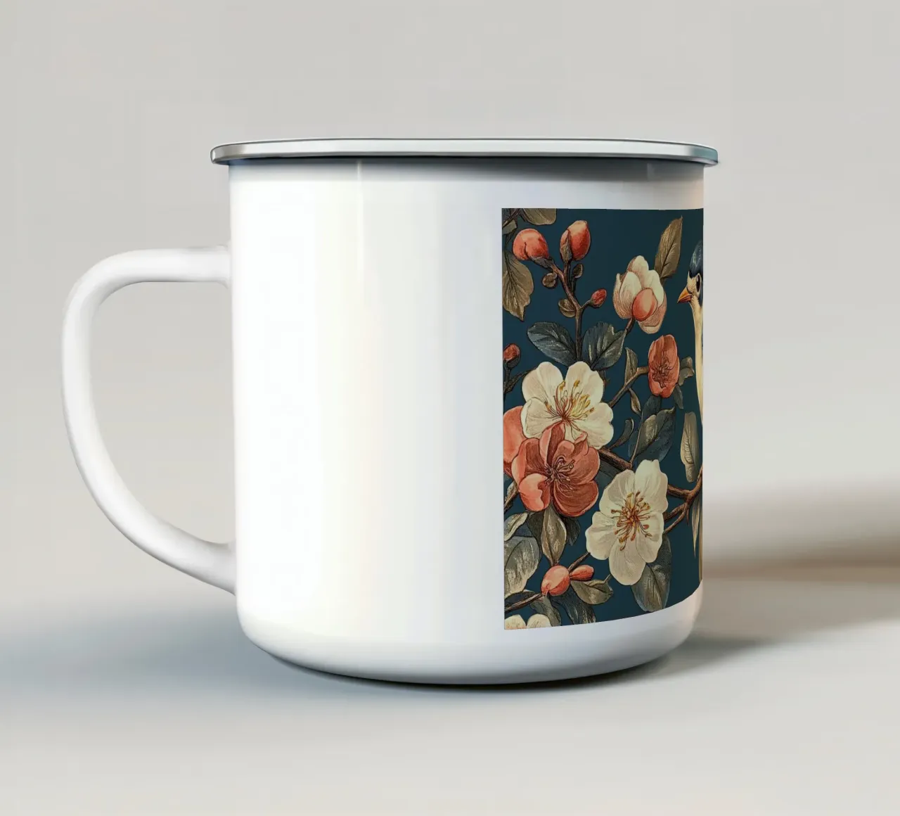 William Morris "Armonia della natura tazza in smalto da Botanical Art Studio