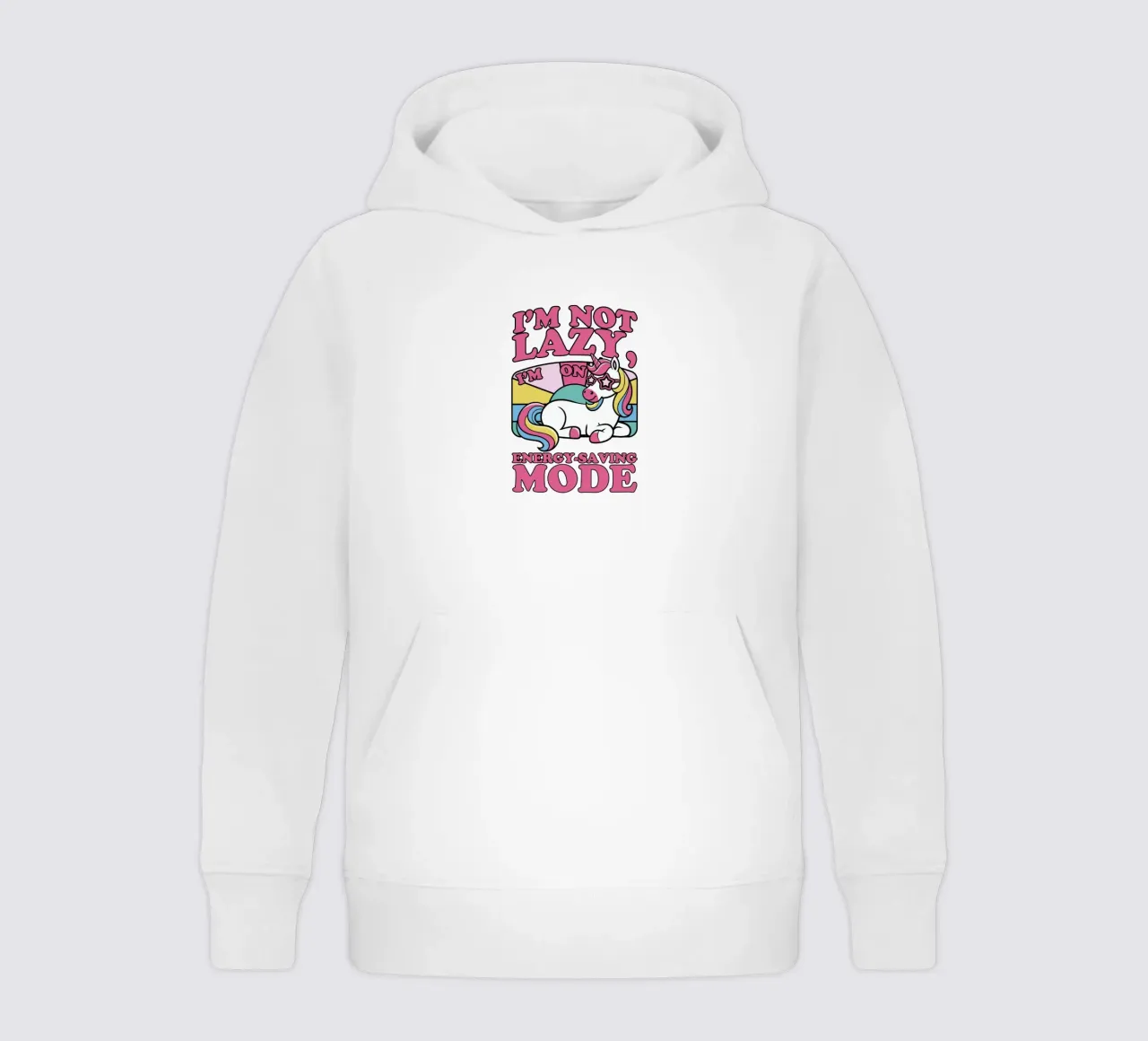 I'm on energy-saving mode felpa bambino con cappuccio da edsonramosart