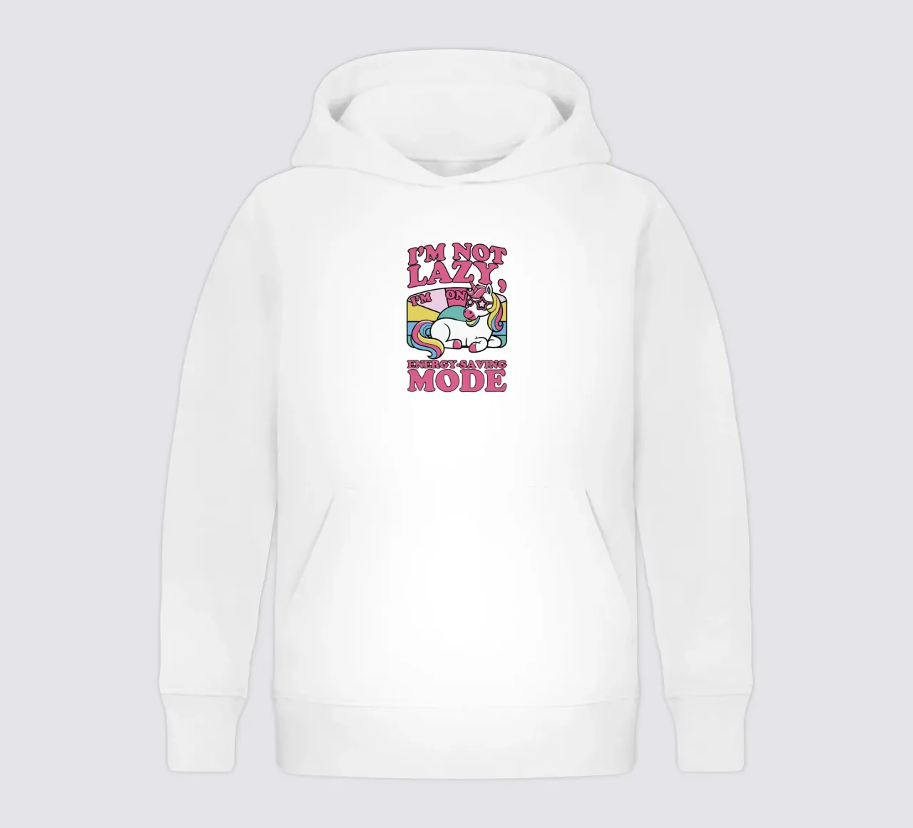 I'm on energy-saving mode felpa bambino con cappuccio da edsonramosart