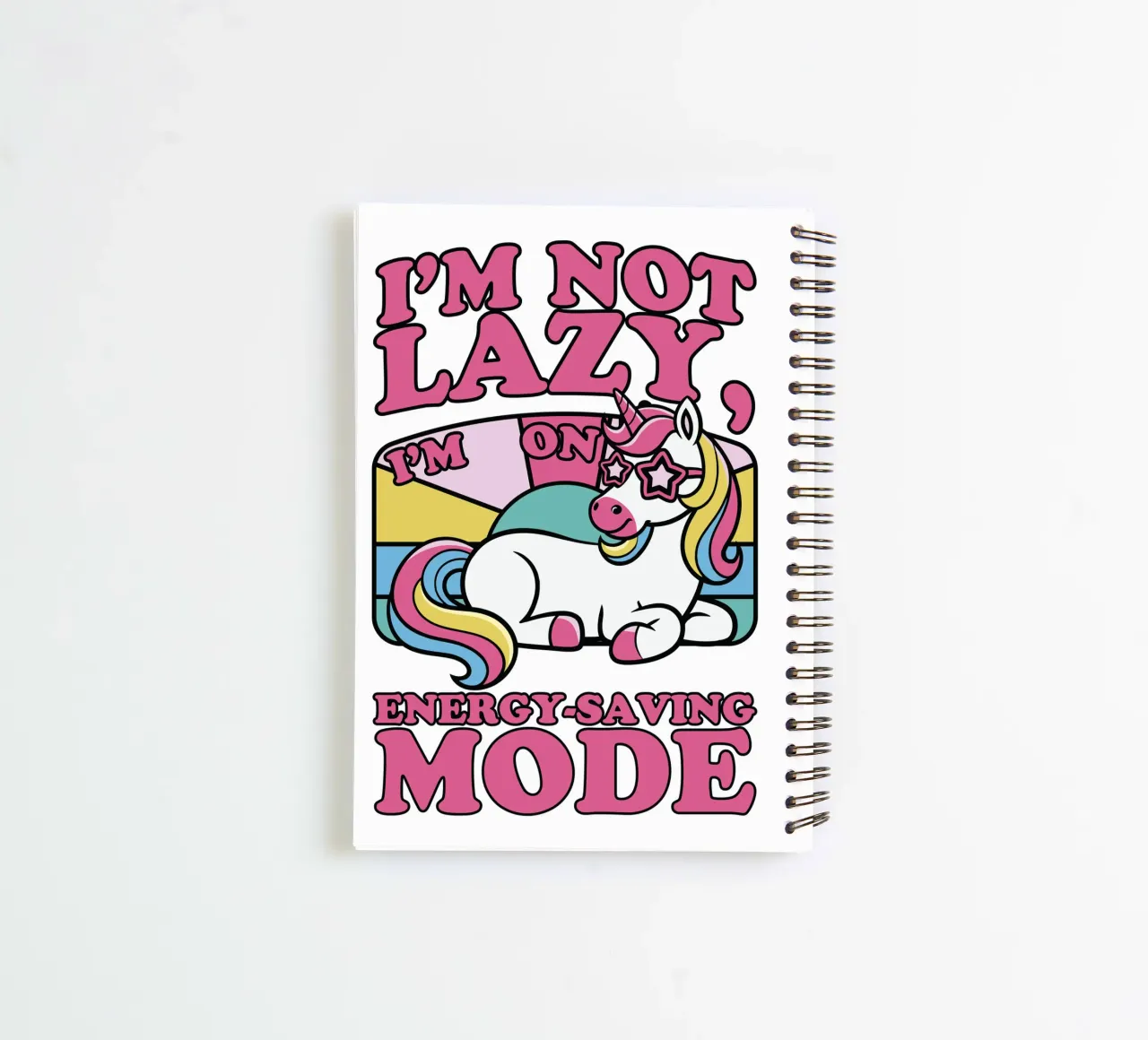 I'm on energy-saving mode spiral notebook by edsonramosart
