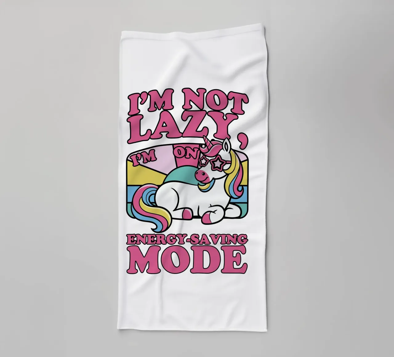 I'm on energy-saving mode towel by edsonramosart