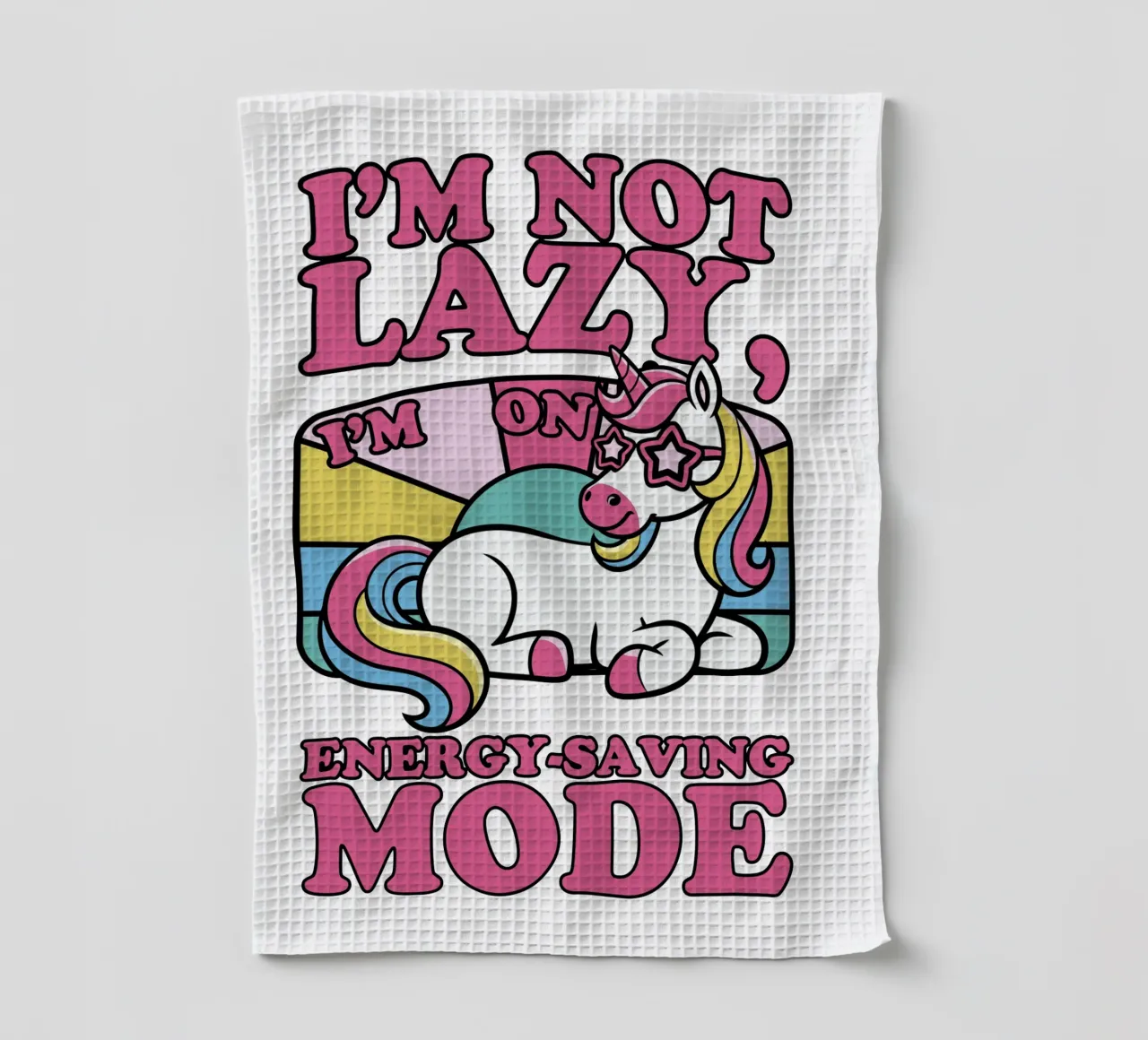 I'm on energy-saving mode canovaccio da cucina da edsonramosart