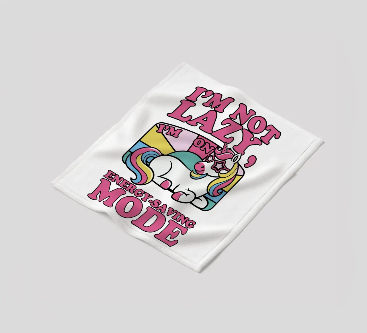 I'm on energy-saving mode coperta in pile da edsonramosart