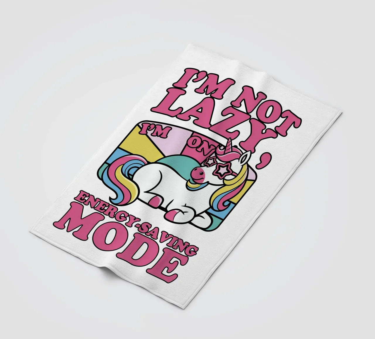 I'm on energy-saving mode coperta in pile da edsonramosart