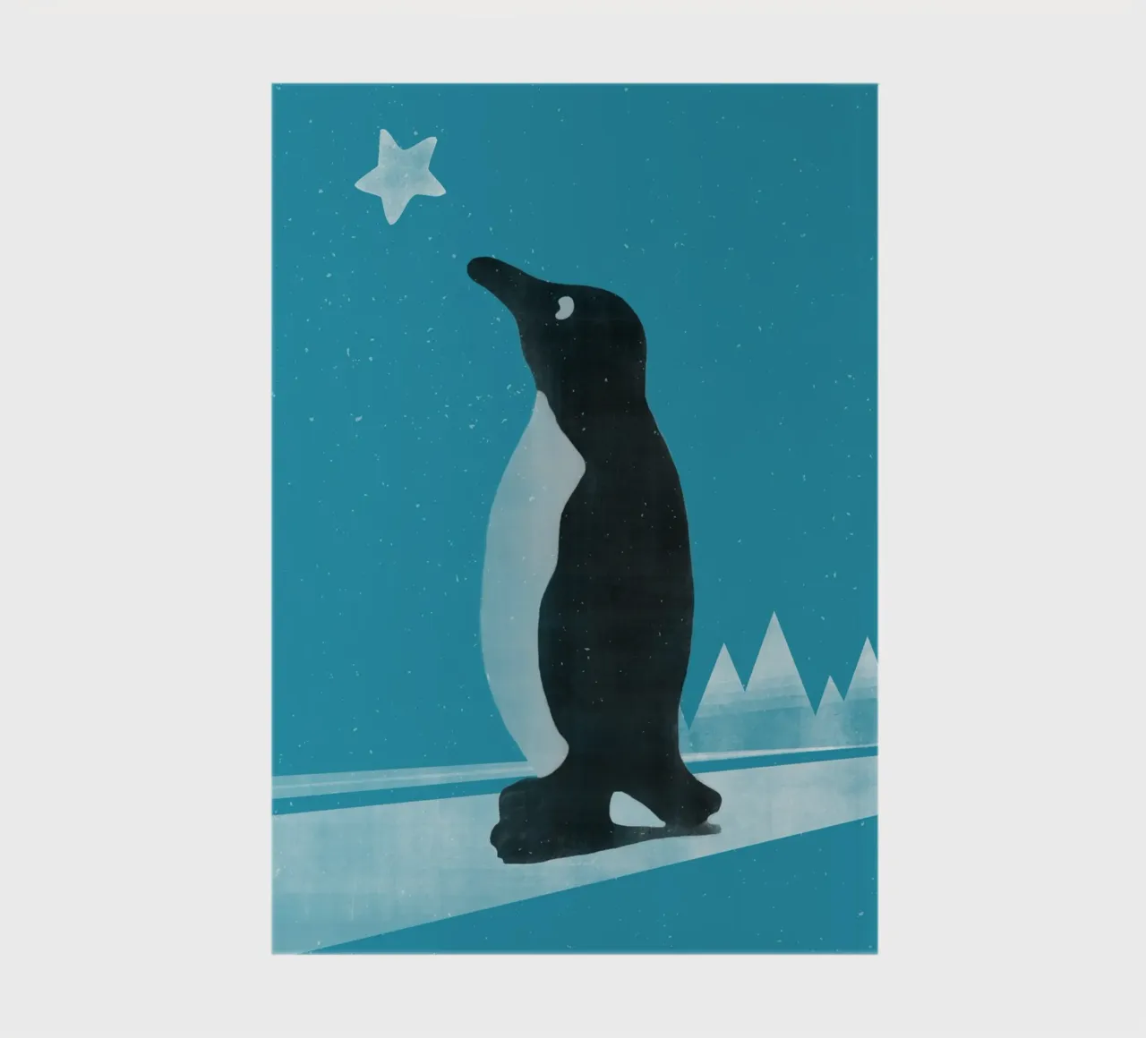 Winter Pinguin notebook by lazydaypaper